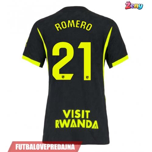 Lacne Ženy Futbalové dres Atletico Madrid Cristian Romero #21 2026-27 Krátky Rukáv - Preč